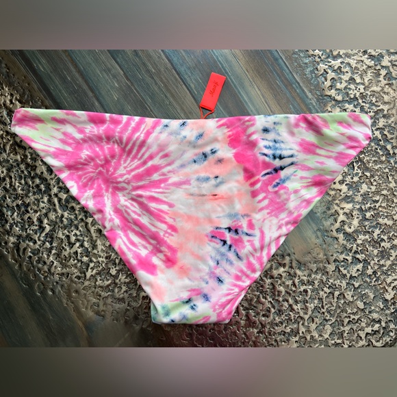 Maaji Rainbows Flirt Thin Side bikini bottoms -tie dye- size large reversible - Picture 8 of 10